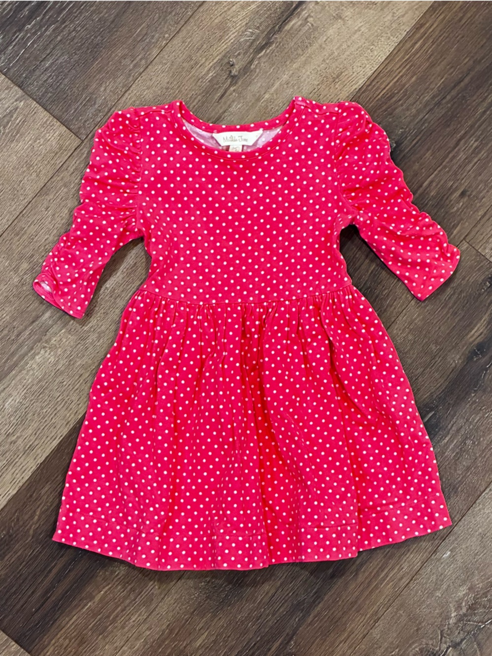 Matilda Jane On Point Dress Girls Camp Pink Polkadot Spring Summer Outfit 2T